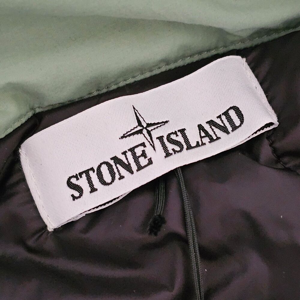 Stone Island Primaloft Insulation Hooded Fishtail Parka - Fabric - Green - Sz L - Picture 5 of 12